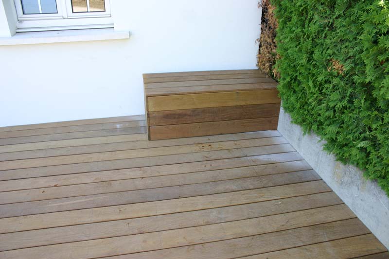 de terrasse bois, au sol et sur poteaux, gardecorps et escaliers, en de terrasse bois, au sol et sur poteaux, gardecorps et escaliers, en