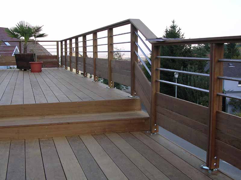 de terrasse bois, au sol et sur poteaux, gardecorps et escaliers, en de terrasse bois, au sol et sur poteaux, gardecorps et escaliers, en