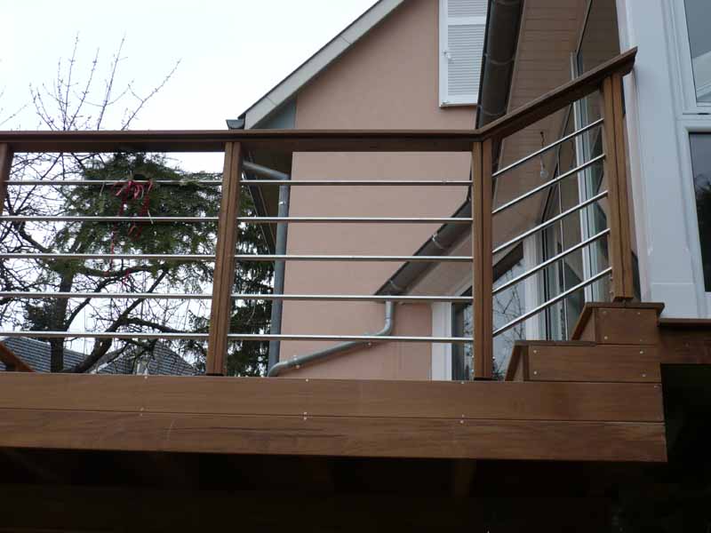 Fabricant alsacien de terrasse bois, au sol et sur poteaux, garde Fabricant alsacien de terrasse bois, au sol et sur poteaux, garde