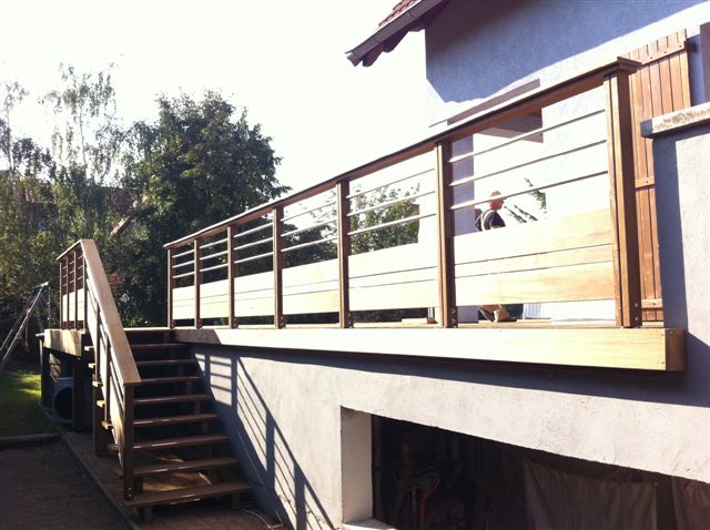 Fabricant alsacien de terrasse bois, au sol et sur poteaux, garde Fabricant alsacien de terrasse bois, au sol et sur poteaux, garde